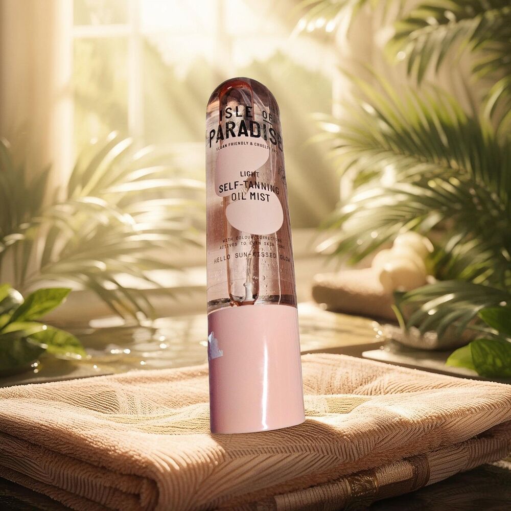 ISLE OF PARADISE Light Self Tanner Tanning Oil Mist 6.76 fl. oz.  NEW NOT SEALED